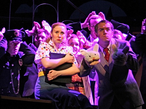 a scene from the bit production Urinetown